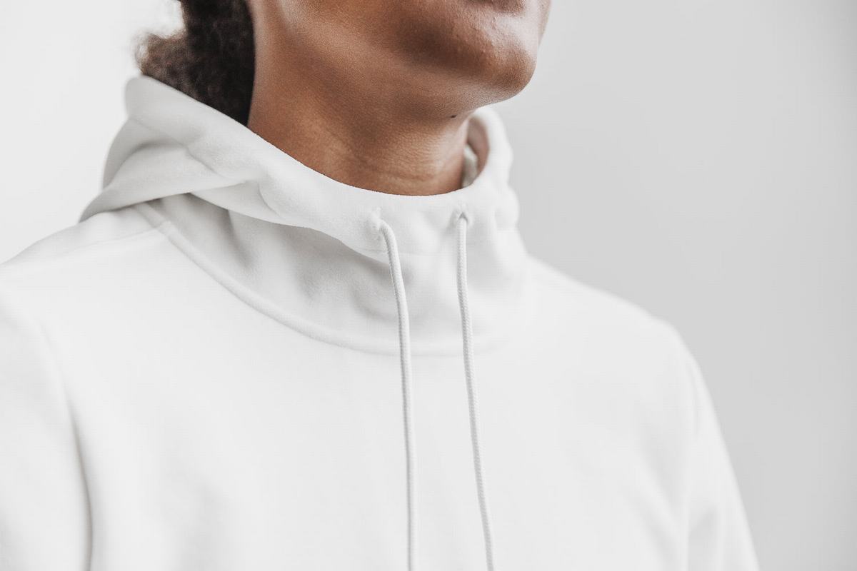 Nobull Arctic Women's Hoodie White | Australia (LW0968)